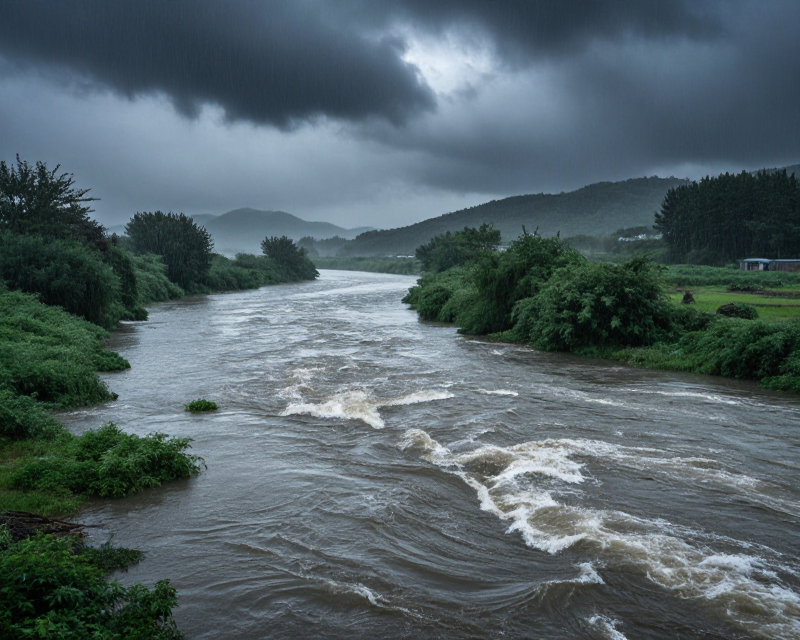 Imjin River Flood Scene