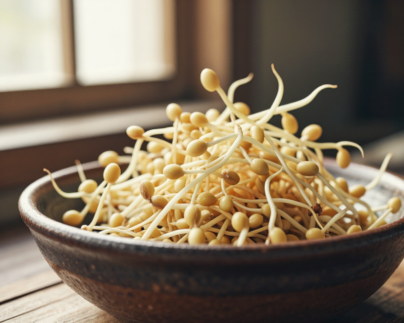 Soybean Sprouts Watercolor