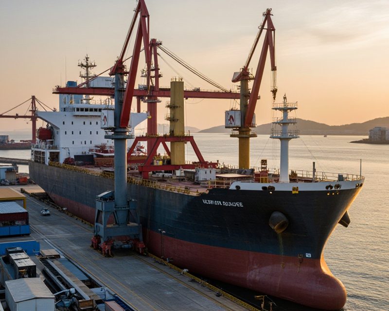 Cinematic Maritime Industry Scene
