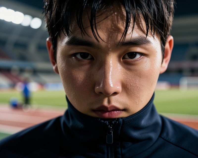 Determined Athlete Focus