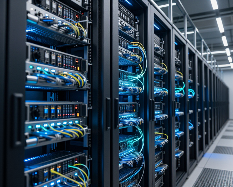 Futuristic AI Data Center in South Korea