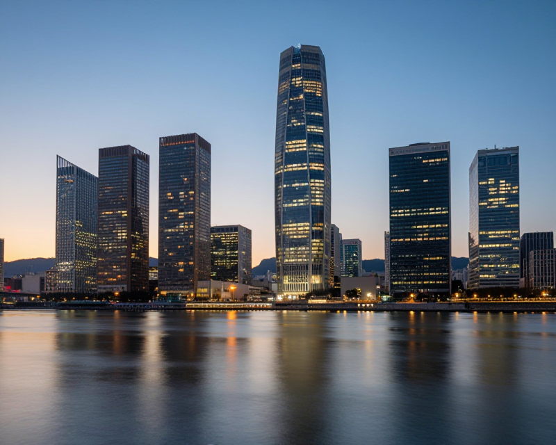 Yeouido Financial District at Twilight