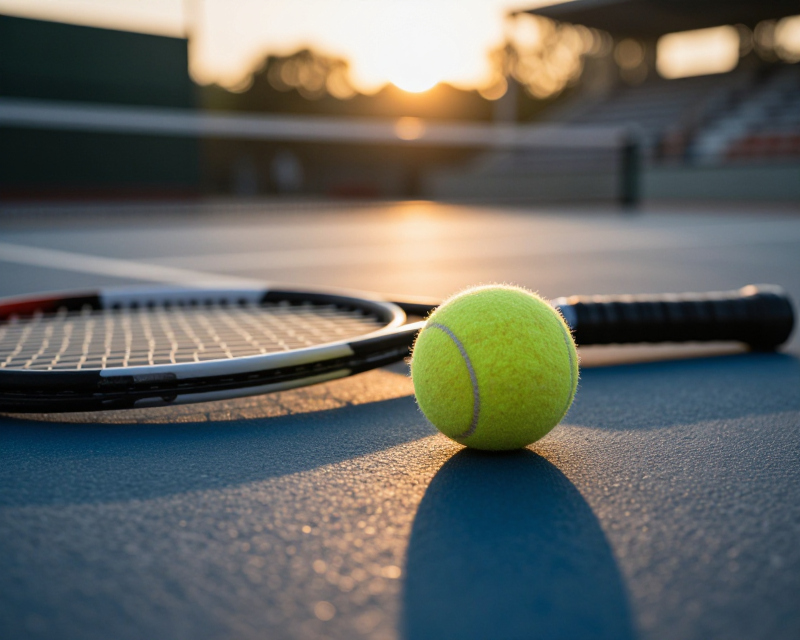 Soft Tennis Court Atmosphere