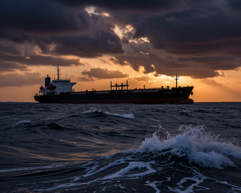 Cinematic view of the Strait of Hormuz